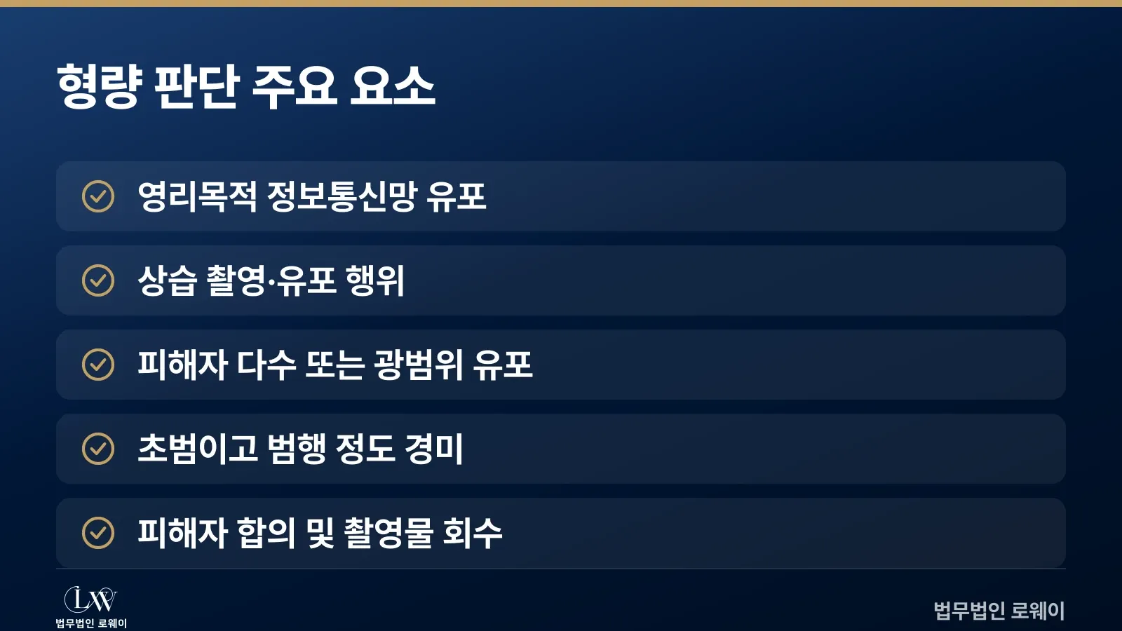 디지털성범죄 형량 결정 가중·감경 요소