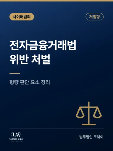 전자금융거래법 위반, 처벌 기준과 형량 판단 요소 정리