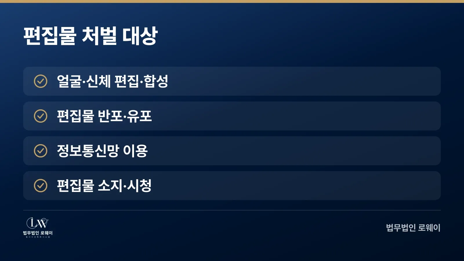 성적 영상물 편집·합성 범죄 처벌 대상