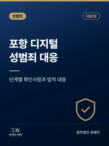 포항 디지털성범죄 대응 방법, 단계별로 확인할 점